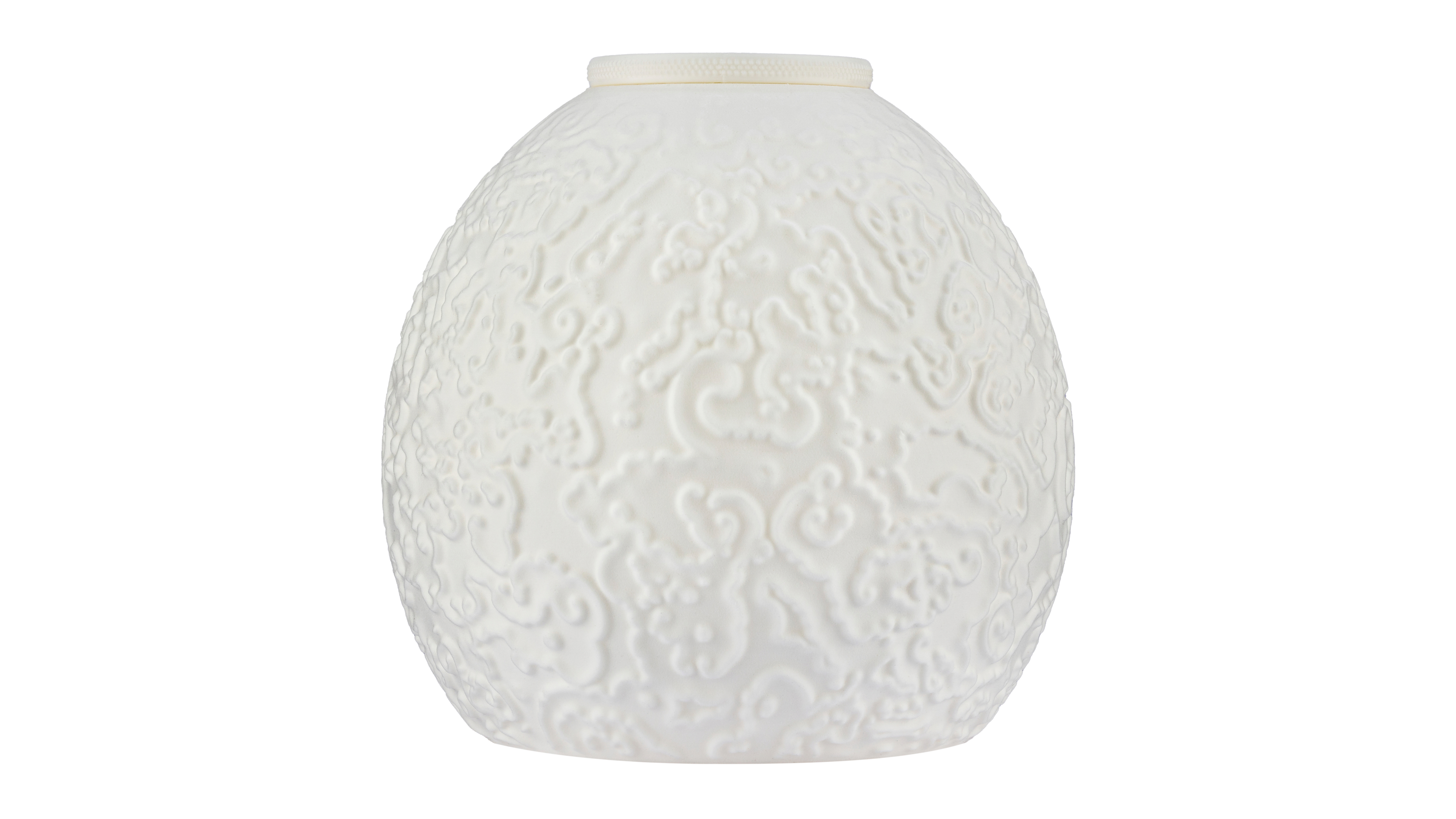Alluvial Crush: Pendant lampshade with captivating glyph pattern. Science and art fusion, perfect as a conversation starter - variant Original (Elegant white), an original product by Cosmic Jubilee.
