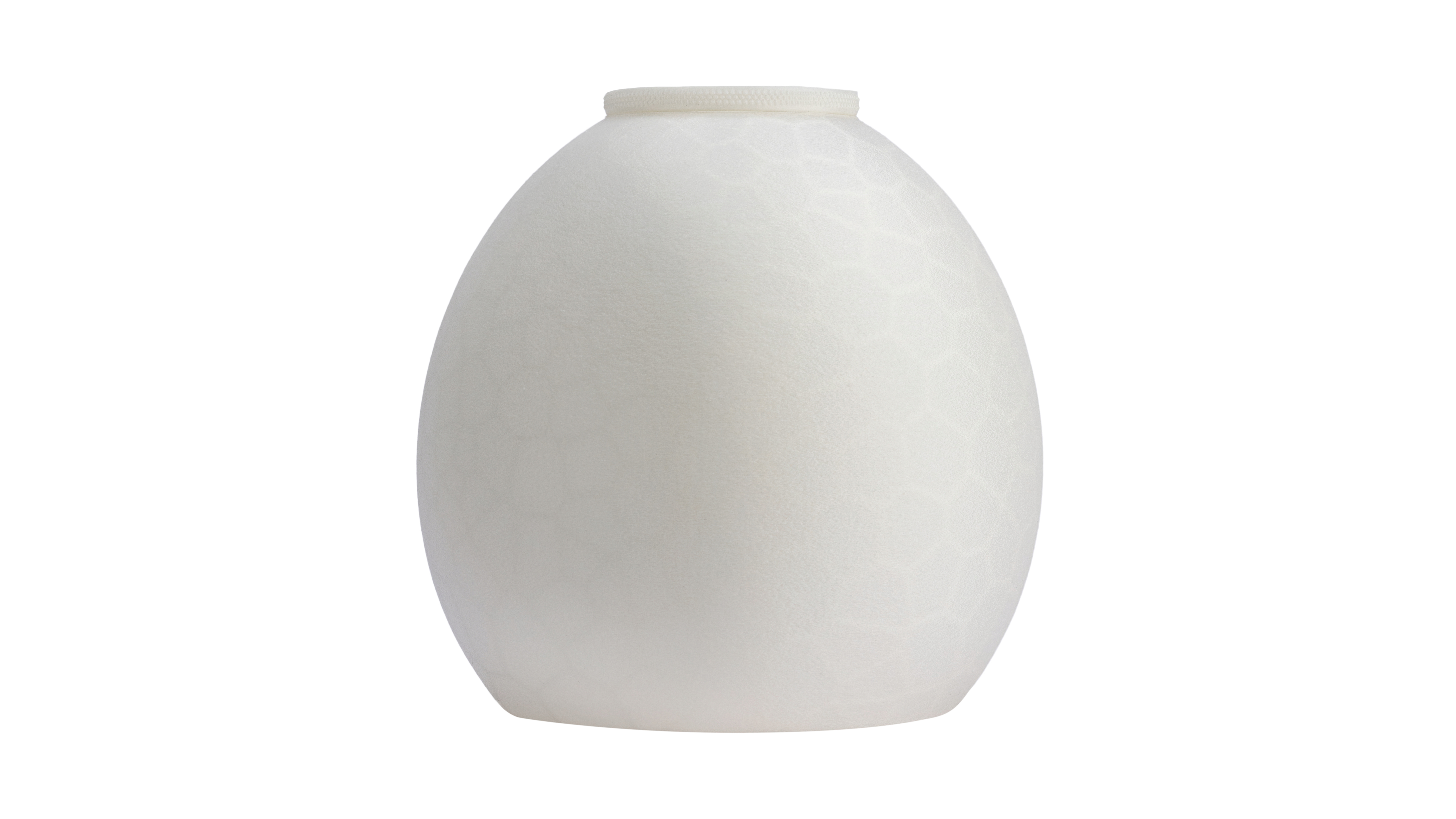 Furtive Shroud: Pendant lampshade with a hidden organic pattern, revealed only when lit. Witness light transform the ordinary to exceptional - variant Original (Elegant white), an original product by Cosmic Jubilee.