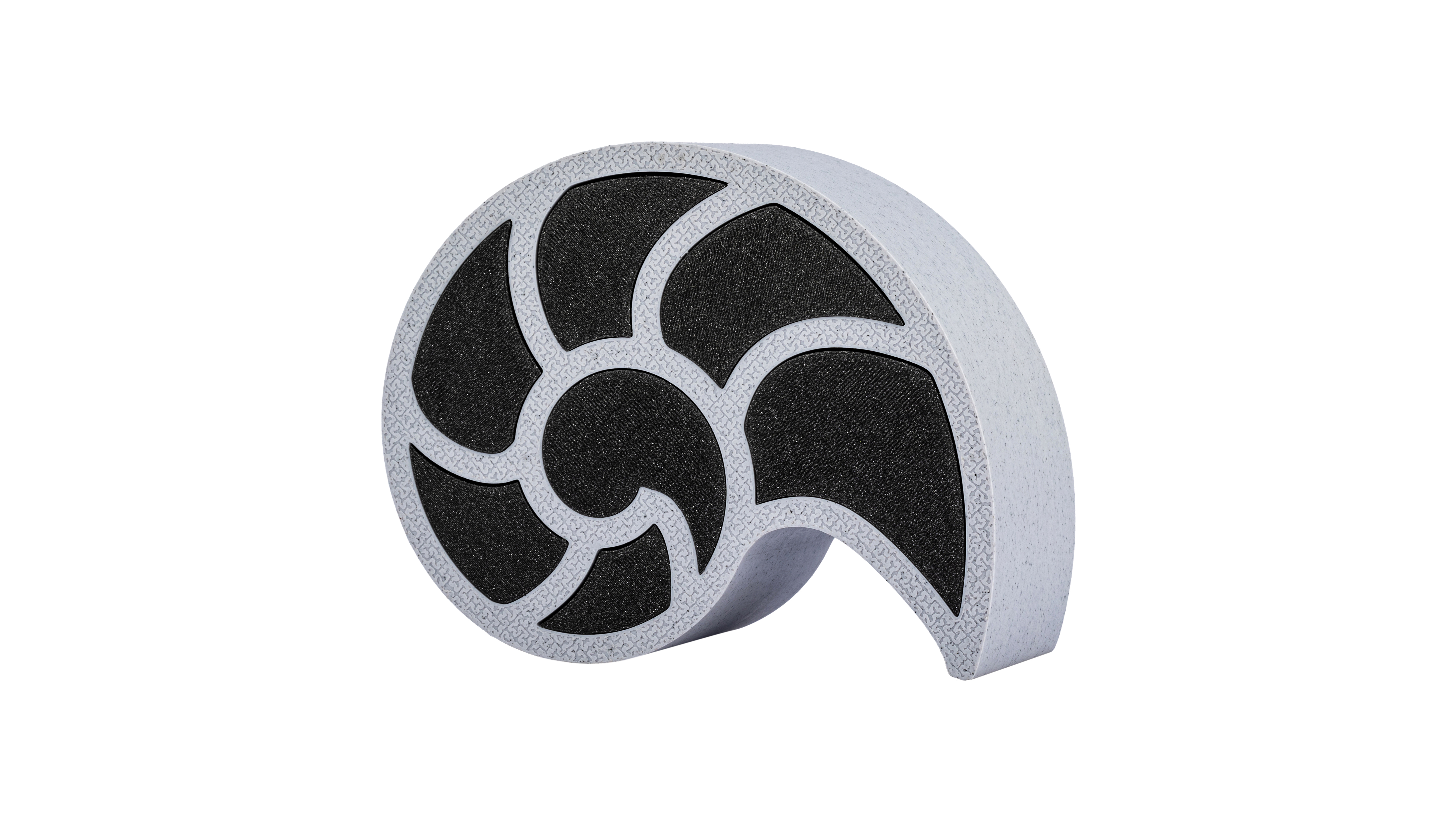 Nausicaa's Treasure: Jewelry or trinket box modeled after the chambered nautilus shell. Ancient memories and echoes of the deep sea coalesce into a vessel for your valuables - variant Original (Stony gray), an original product by Cosmic Jubilee.