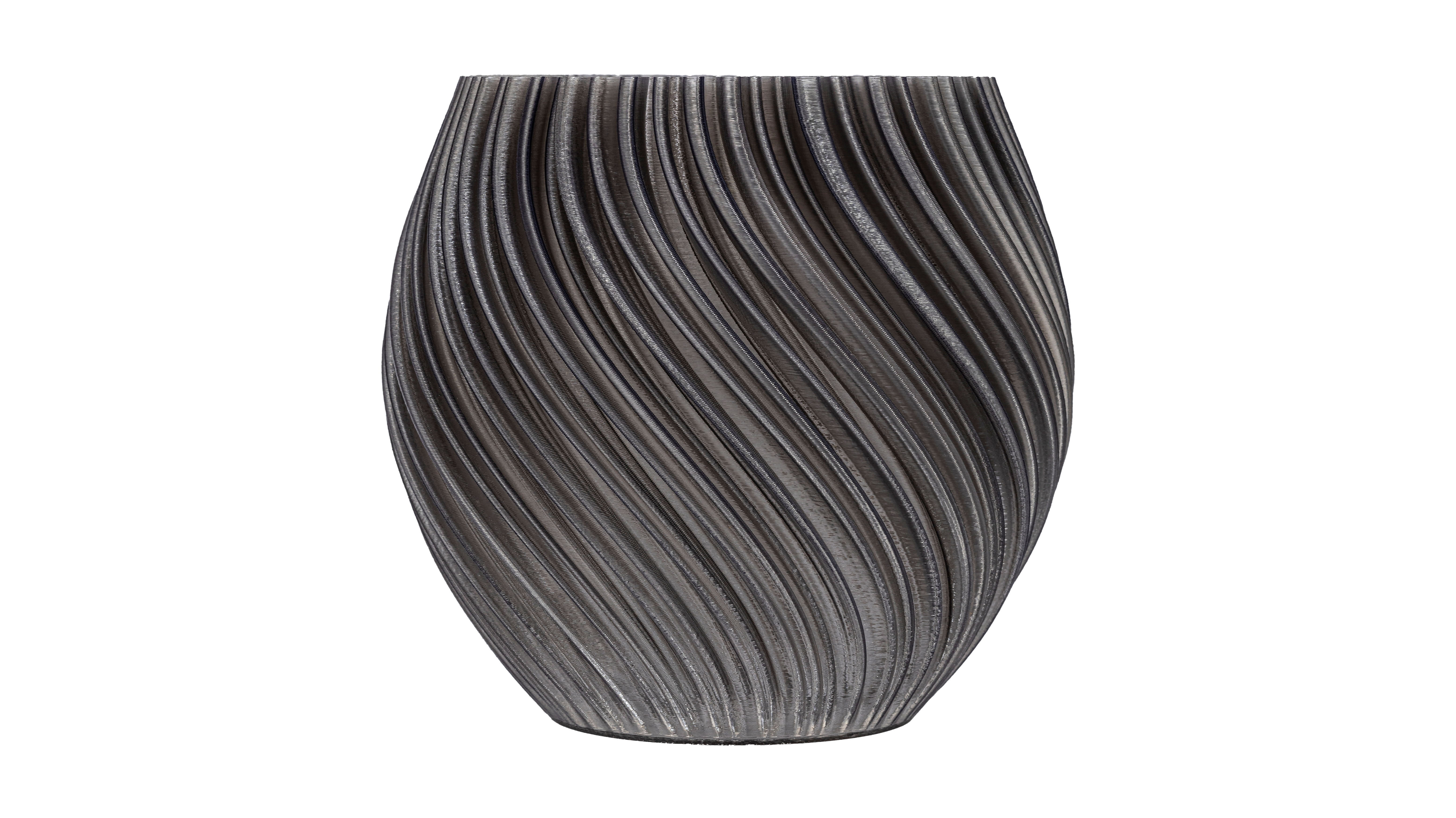 Pellucid Sweep: Tealight holder with flush, velvety filaments. Offers a crystalline aspect to any elegant setting - variant Midnight (Mysterious translucent black), an original product by Cosmic Jubilee.