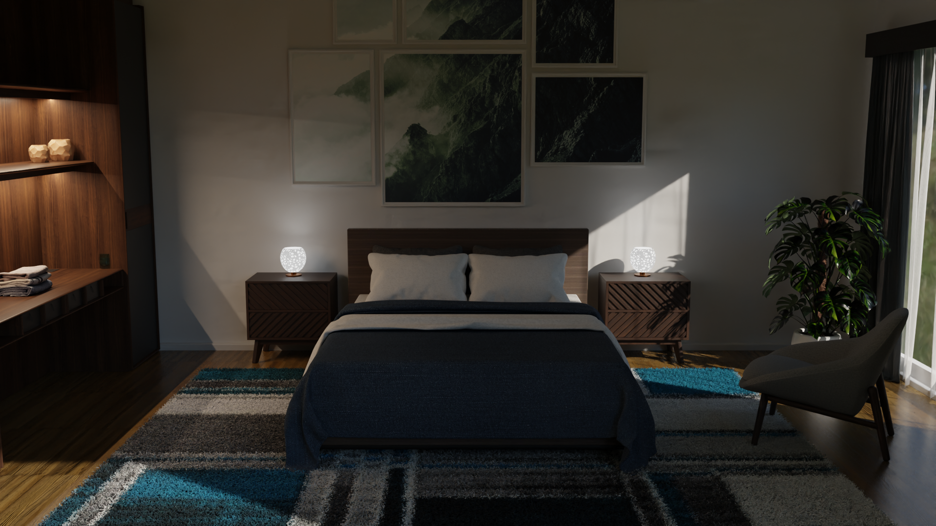Bedrooms are our personal sanctuaries for rest and relaxation. Choose soft, soothing lighting to promote calm and restfulness, with options for reading and intimate moments. Dimmable fixtures are ideal for versatility.
