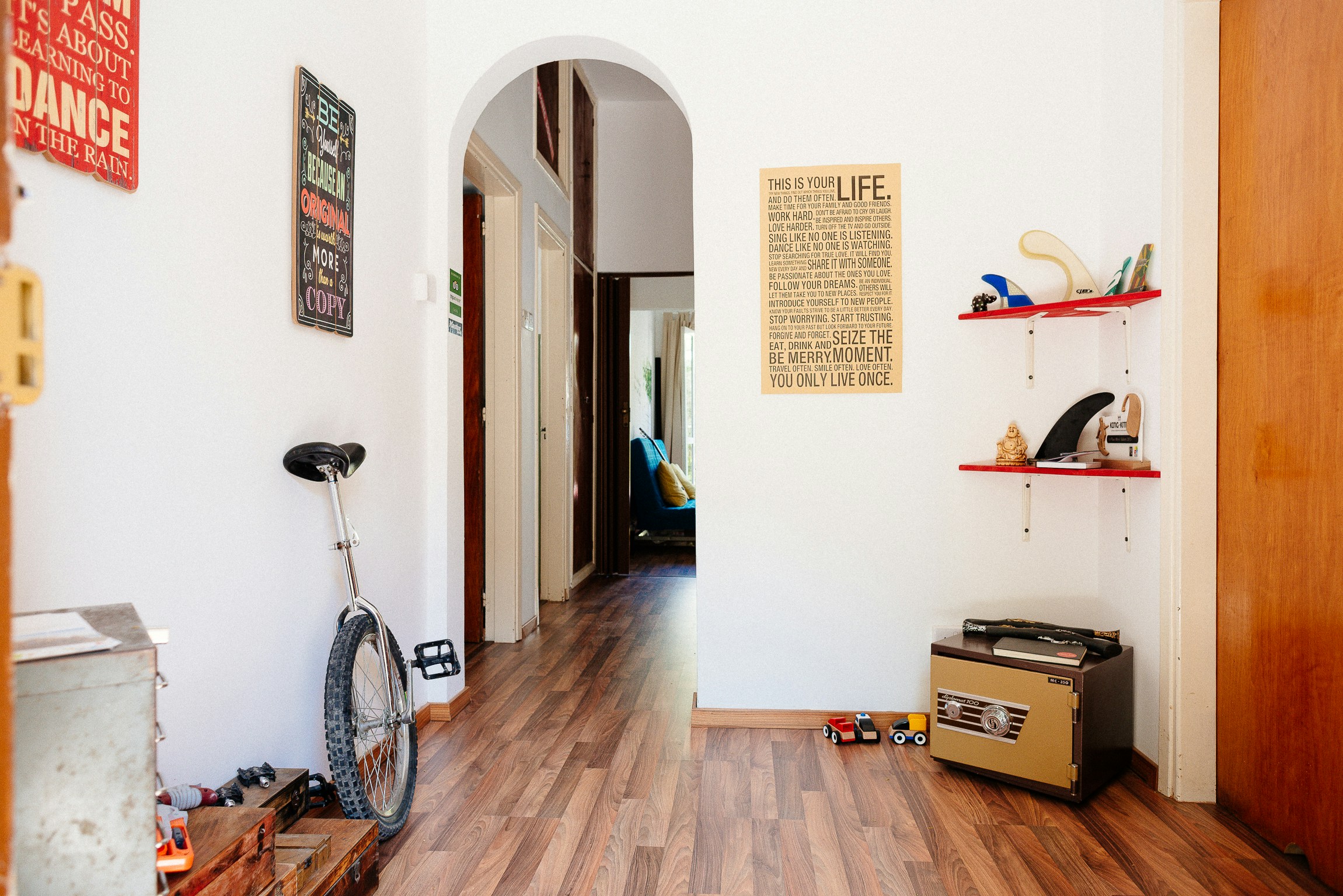 Hallways guide us through our homes, connecting spaces with flow and purpose. Opt for lighting that is welcoming and safe, with fixtures that highlight architectural details or artwork, and provide a clear path.